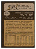 1973 Topps Baseball #235 Catfish Hunter A's EX-MT 507162