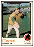 1973 Topps Baseball #235 Catfish Hunter A's EX-MT 507164