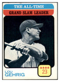 1973 Topps Baseball #472 Lou Gehrig ATL Yankees EX-MT 507172