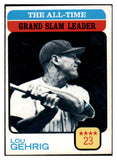 1973 Topps Baseball #472 Lou Gehrig ATL Yankees EX-MT 507174