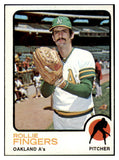 1973 Topps Baseball #084 Rollie Fingers A's EX-MT 507176