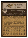 1973 Topps Baseball #193 Carlton Fisk Red Sox EX-MT 507177