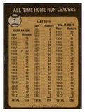1973 Topps Baseball #001 Hank Aaron Babe Ruth Willie Mays EX-MT 507194