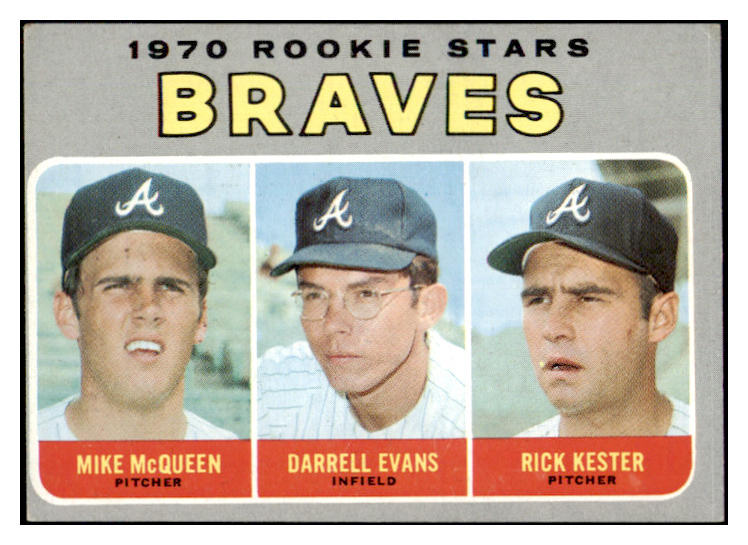 1970 Topps Baseball #621 Darrell Evans Braves EX 507214