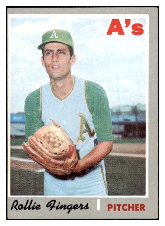 1970 Topps Baseball #502 Rollie Fingers A's EX 507245