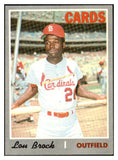 1970 Topps Baseball #330 Lou Brock Cardinals EX 507253