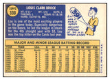 1970 Topps Baseball #330 Lou Brock Cardinals EX 507254