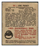 1948 Bowman Basketball #034 Joe Fulks Warriors EX+/EX-MT 507275