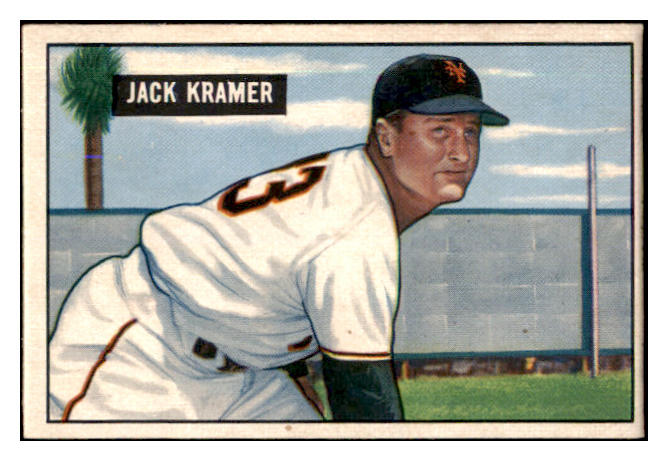 1951 Bowman Baseball #200 Jack Kramer Yankees NR-MT 507289