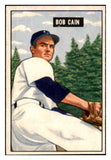 1951 Bowman Baseball #197 Bob Cain Tigers NR-MT 507290