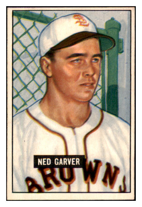 1951 Bowman Baseball #172 Ned Garver Browns NR-MT 507295