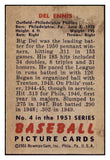 1951 Bowman Baseball #004 Del Ennis Phillies NR-MT 507301