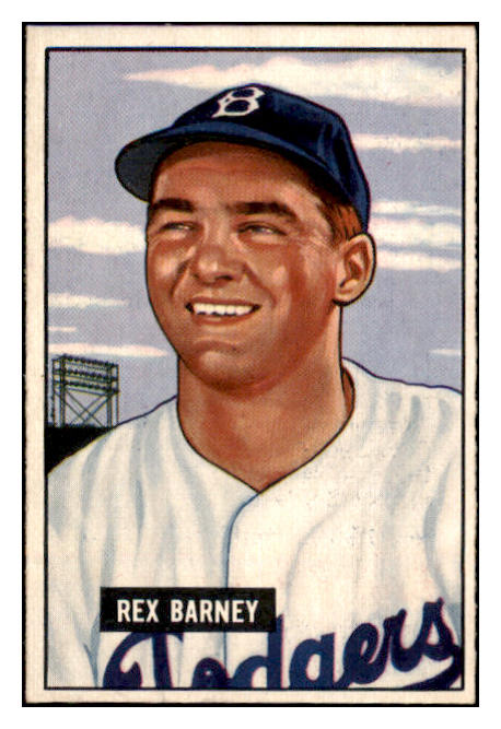 1951 Bowman Baseball #153 Red Barney Dodgers NR-MT 507305