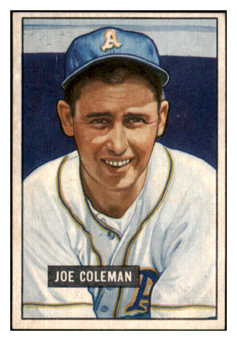 1951 Bowman Baseball #120 Joe Coleman A's NR-MT 507314