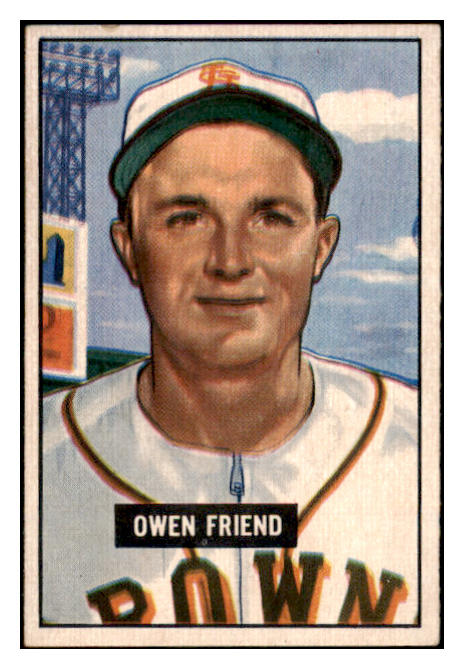 1951 Bowman Baseball #101 Owen Friend Browns NR-MT 507317