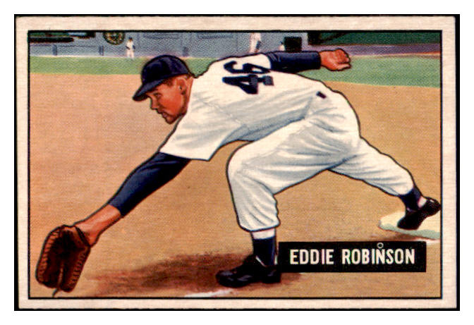 1951 Bowman Baseball #088 Eddie Robinson White Sox NR-MT 507320