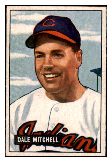 1951 Bowman Baseball #005 Dale Mitchell Indians NR-MT 507329