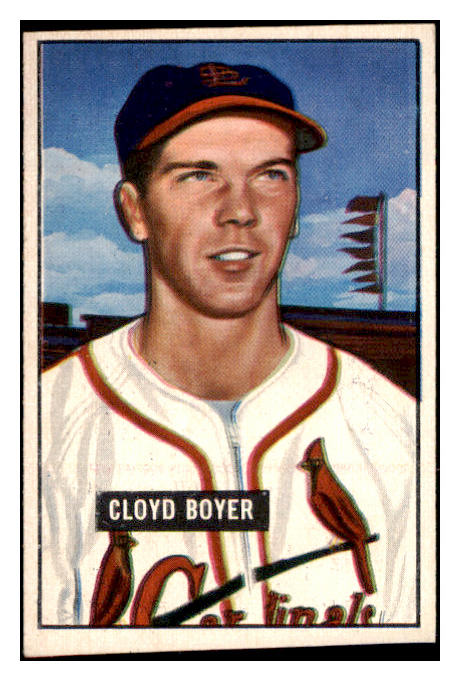 1951 Bowman Baseball #228 Cloyd Boyer Cardinals NR-MT 507334