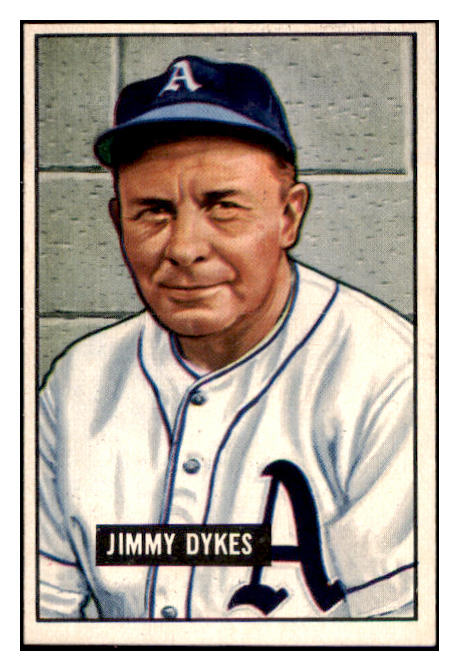 1951 Bowman Baseball #226 Jimmy Dykes A's NR-MT 507337