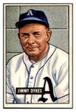 1951 Bowman Baseball #226 Jimmy Dykes A's NR-MT 507337