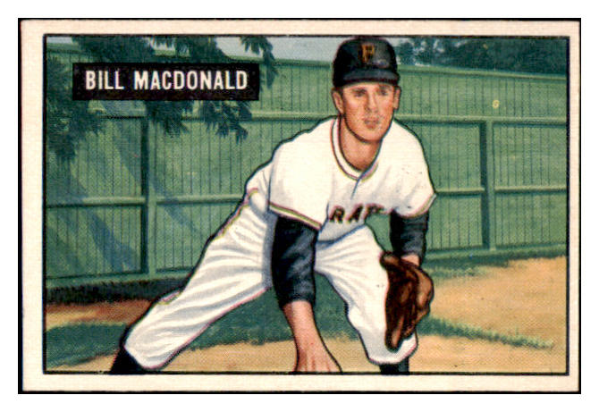 1951 Bowman Baseball #239 Bill Macdonald Pirates NR-MT 507343