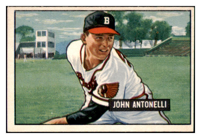 1951 Bowman Baseball #243 John Antonelli Braves NR-MT 507345