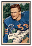 1952 Bowman Small Football #096 Bill Wightkin Bears EX-MT 507360