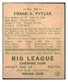 1938 Goudey #245 Frank Pytlak Indians EX 507373