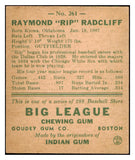1938 Goudey #261 Rip Radcliff White Sox EX 507374