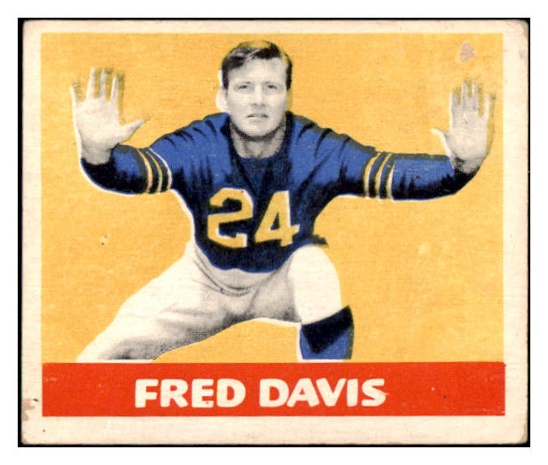 1948 Leaf Football #027 Fred Davis Bears VG 507377