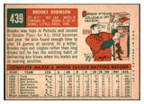 1959 Topps Baseball #439 Brooks Robinson Orioles EX 507384