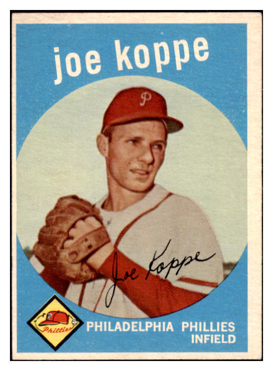 1959 Topps Baseball #517 Joe Koppe Phillies EX 507390