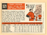 1959 Topps Baseball #521 Gary Geiger Red Sox VG-EX 507391