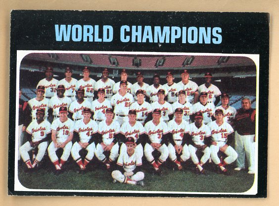 1971 Topps Baseball #001 Baltimore Orioles Team VG-EX 507394