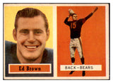 1957 Topps Football #043 Ed Brown Bears VG 507401