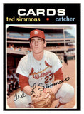 1971 Topps Baseball #117 Ted Simmons Cardinals EX 507417