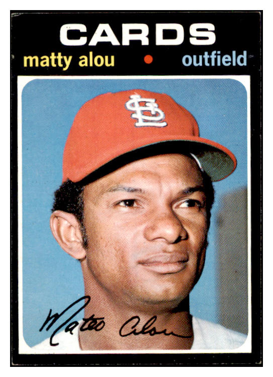 1971 Topps Baseball #720 Matty Alou Cardinals EX 507419