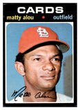 1971 Topps Baseball #720 Matty Alou Cardinals EX 507419