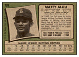 1971 Topps Baseball #720 Matty Alou Cardinals EX 507419