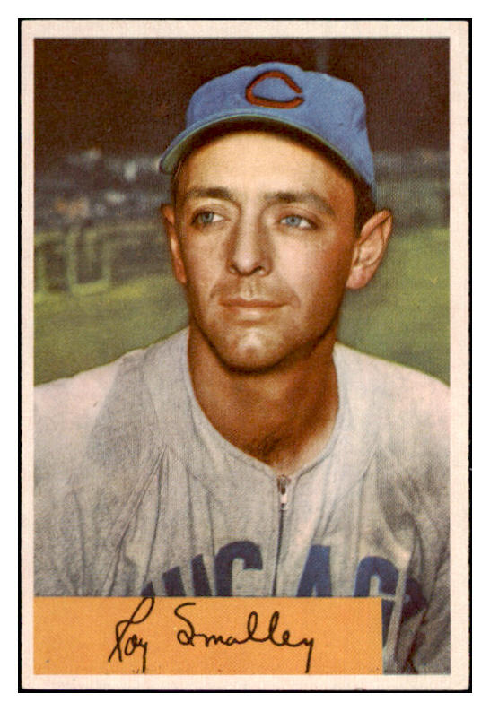 1954 Bowman Baseball #109 Roy Smalley Cubs EX+/EX-MT 507424