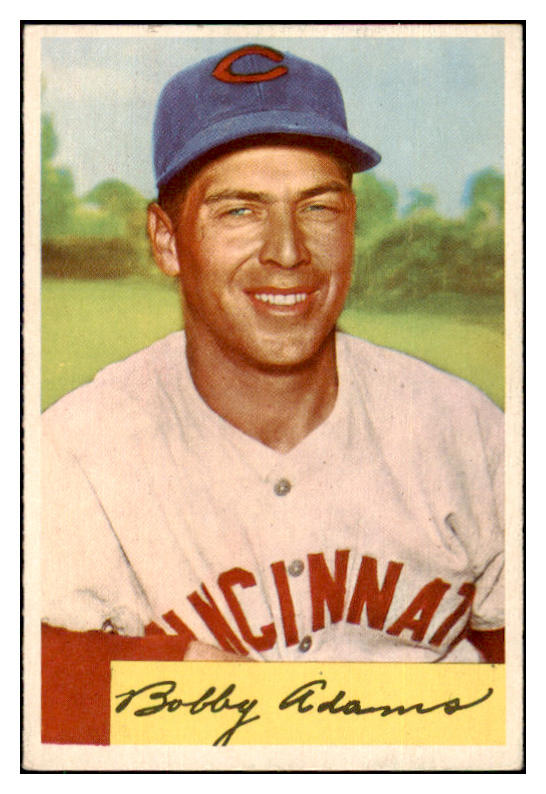 1954 Bowman Baseball #108 Bobby Adams Reds EX-MT 507441