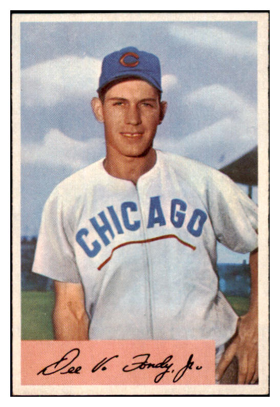 1954 Bowman Baseball #173 Dee Fondy Cubs EX-MT 507454