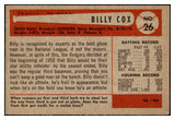 1954 Bowman Baseball #026 Billy Cox Dodgers EX-MT 507457