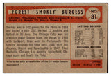 1954 Bowman Baseball #031 Smoky Burgess Phillies EX-MT 507469