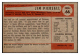 1954 Bowman Baseball #066 Jimmy Piersall Red Sox EX-MT 507479