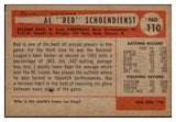 1954 Bowman Baseball #110 Red Schoendienst Cardinals EX+/EX-MT 507486