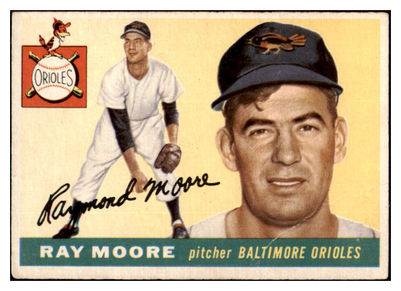 1955 Topps Baseball #208 Ray Moore Orioles VG 507492