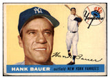 1955 Topps Baseball #166 Hank Bauer Yankees VG 507495