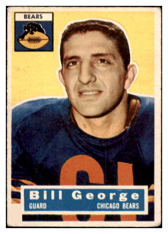 1956 Topps Football #047 Bill George Bears VG 507515