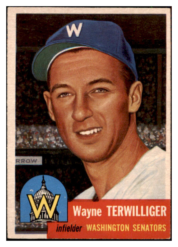 1953 Topps Baseball #159 Wayne Terwilliger Senators EX-MT 507523